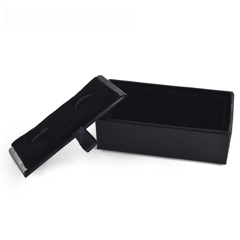 B Cufflinks Black Jewelry Storage Manager Case Cuff links Display Box Holder Classic Fashion Gift Box Menswear