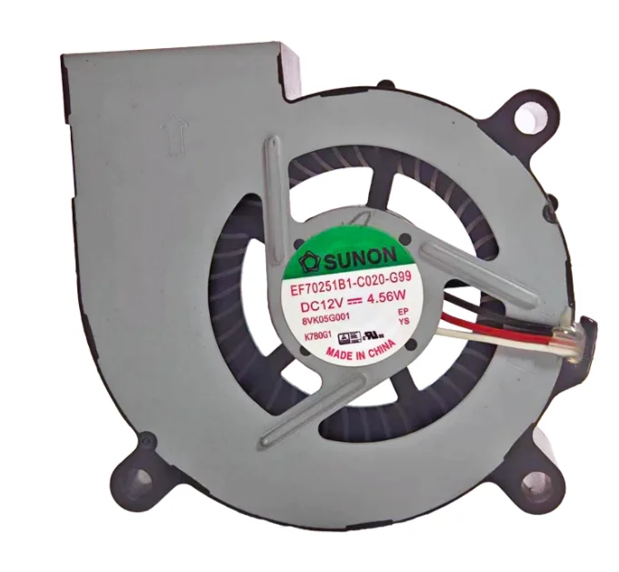 

SUNON EF70251B1-C020-G99 DC 12V 4.56W 3-Wire Server Cooling Fan