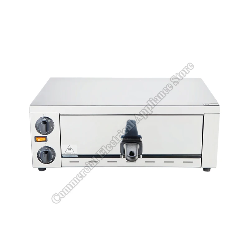 Pizza Oven 12-inch Commercial 1200W Portable Stainless Steel Toaster Baking Oven Electric Single-layer Pizza Oven