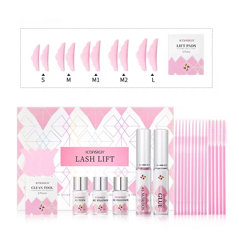 Dropshipping Iconsign Lash Lift Kit Snelle Lash Permanent Wimper Voor 45-60 Dagen Wimper Enhancer Eye Lash Make-Up Tools