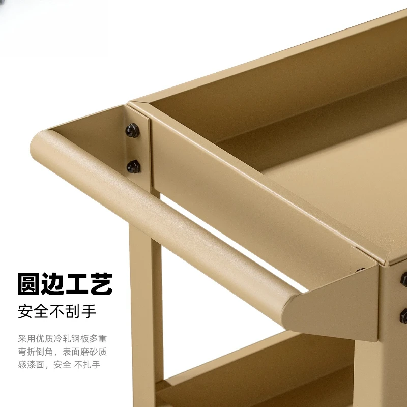 عربة منزلية على الطراز الصناعي مع ثلاث طبقات لتخزين غرفة المعيشة وحدة رفوف متنقلة أثاث Bancada Para Barbeiro