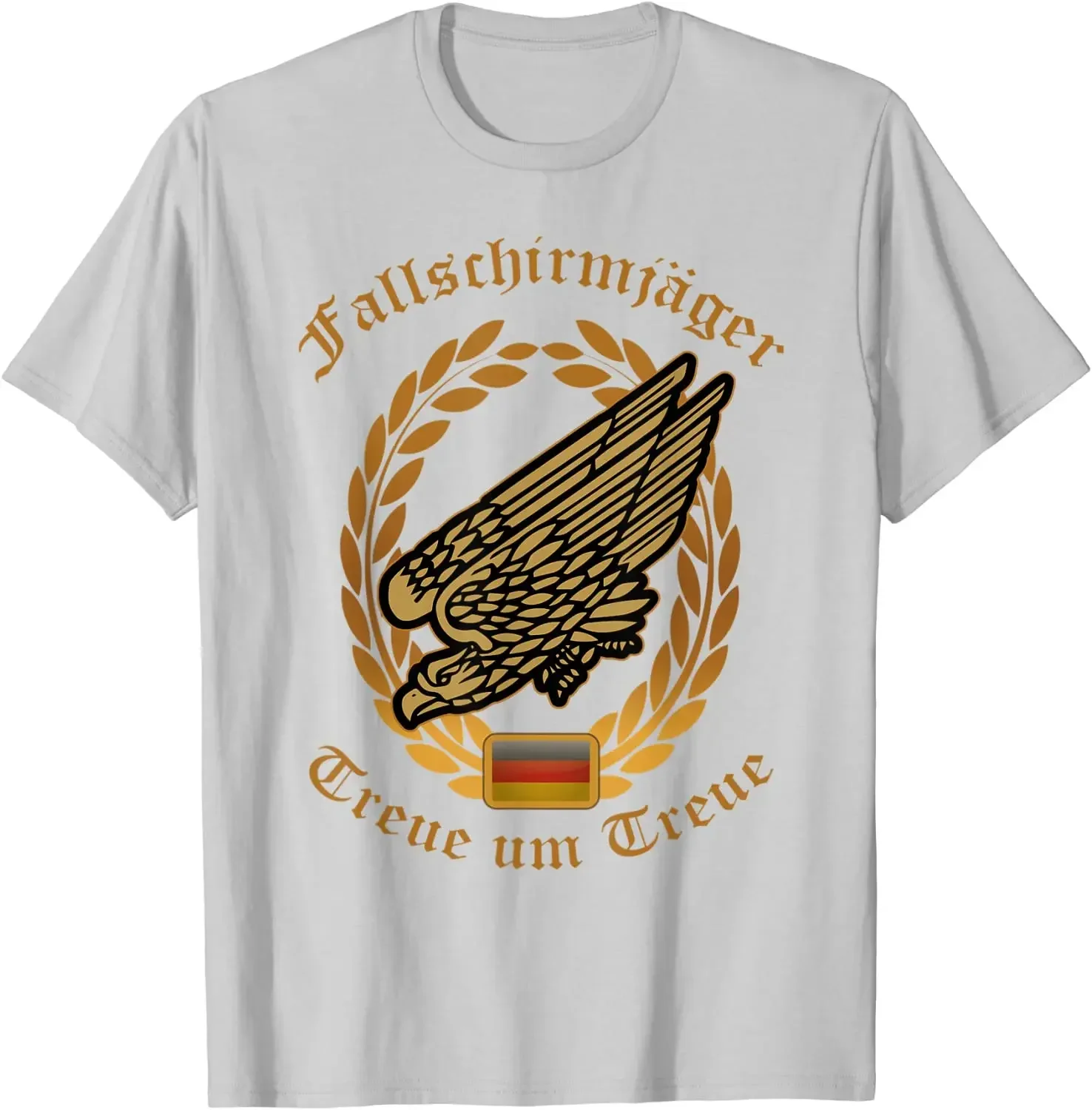 Faithful To Loyalty. Bundeswehr Paratroopers Soldier Gift T-Shirt 100% Cotton O-Neck Short Sleeve Summer Casual Mens T-shirt