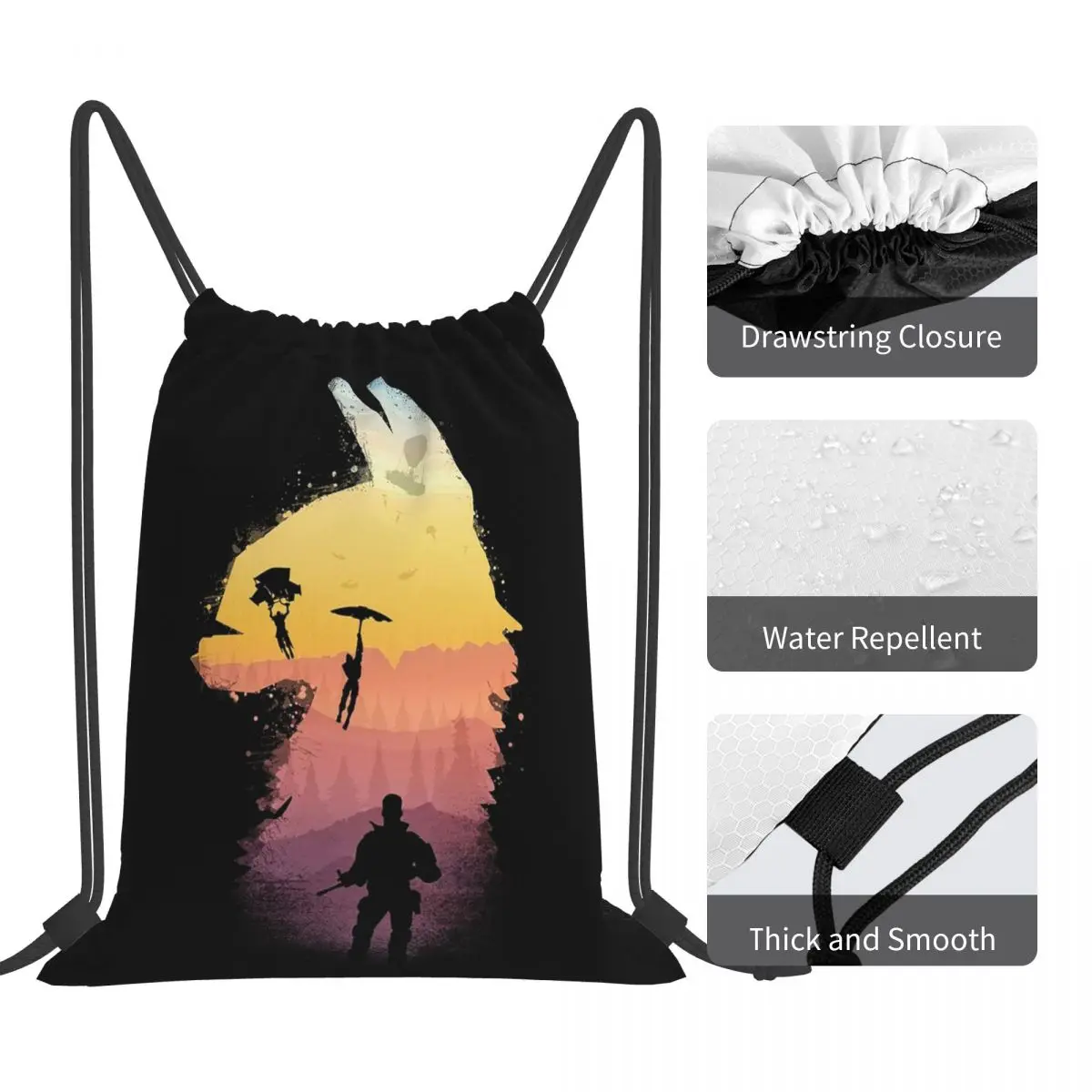 Royale Nights Backpacks Fashion Portable Drawstring Bags Sports Bag Book Bags For Man Woman School