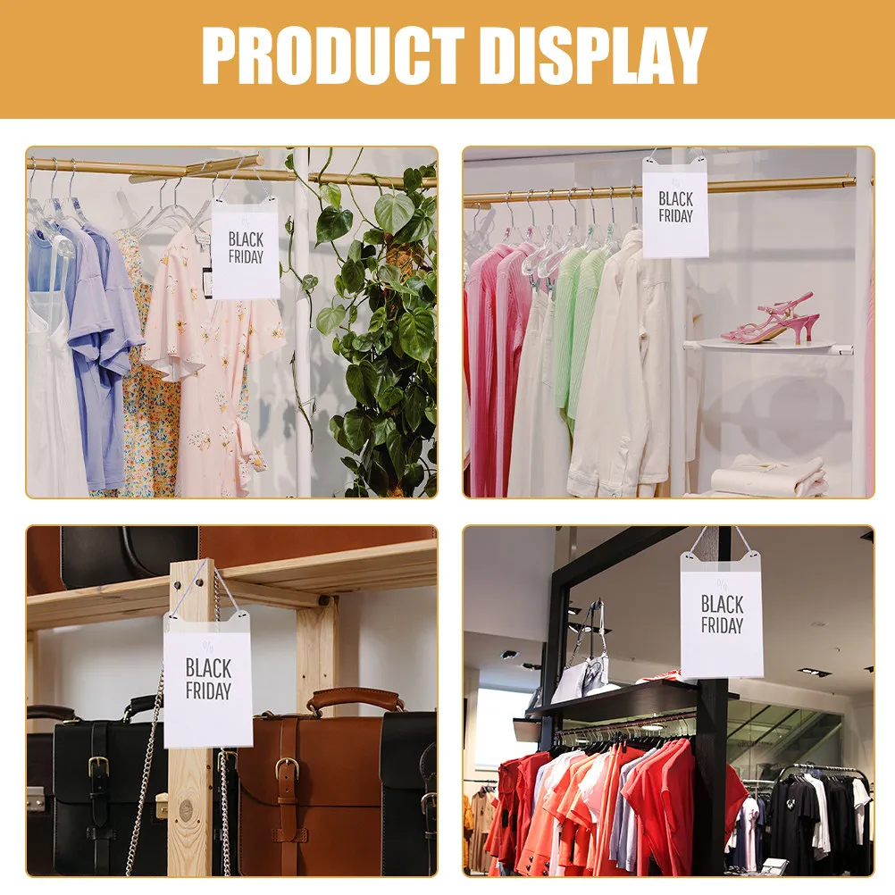 Premium Clear Acrylic Hanging Sign Blank Versatile for Wedding Chair Signs Table Numbers Guest Names Decorative Door Hanger