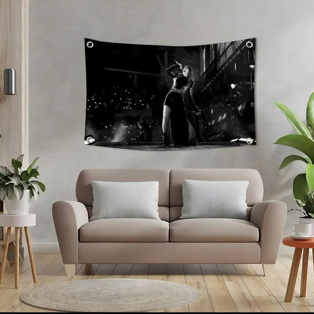 Katy P-Perry Rapper Singer Flags Custom Camping Outdoor Garden Room Decor Backdrops Wall Art Family Gifts