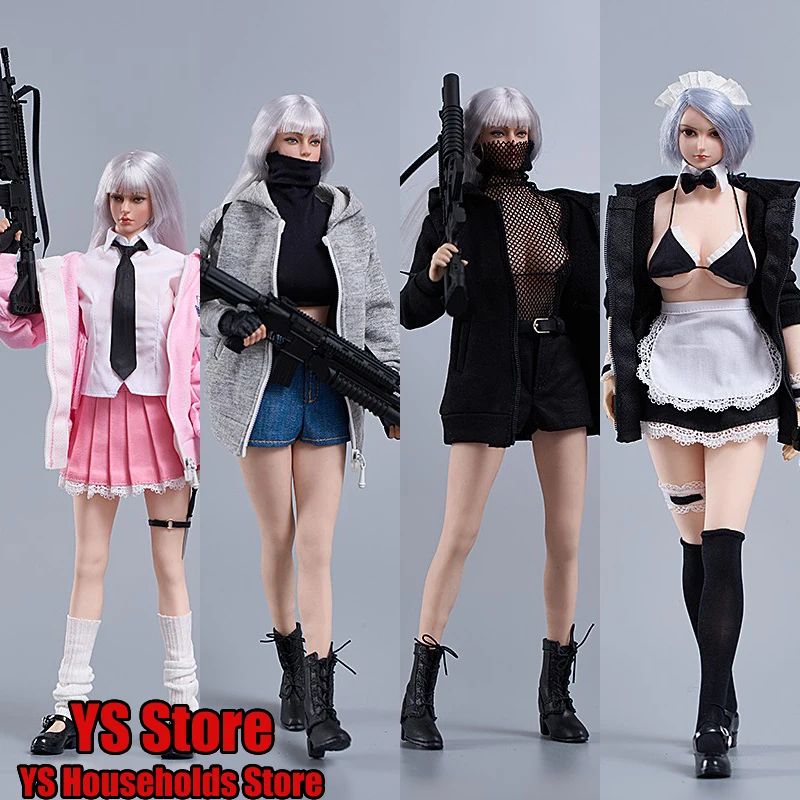 5 Styles CDtoys CD051 1/6 Female Soldier Maid Cosplay Clothes Set Beauty Girl School Unifrom Suit Fit 12