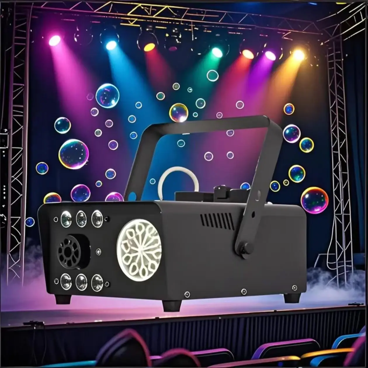 600W Bubble Smoke Machine With Remote Control for DJ Party Nightclub Activities