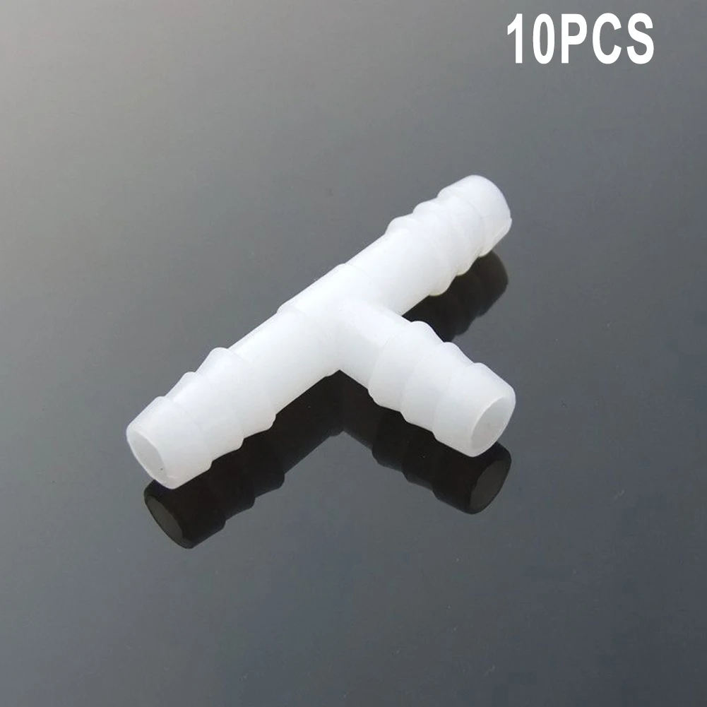 Tee Connector T-Hose Fittings 4-8mm Adapter Air Pump Connector Plastic Fittings Plastic Material Reducer Joint