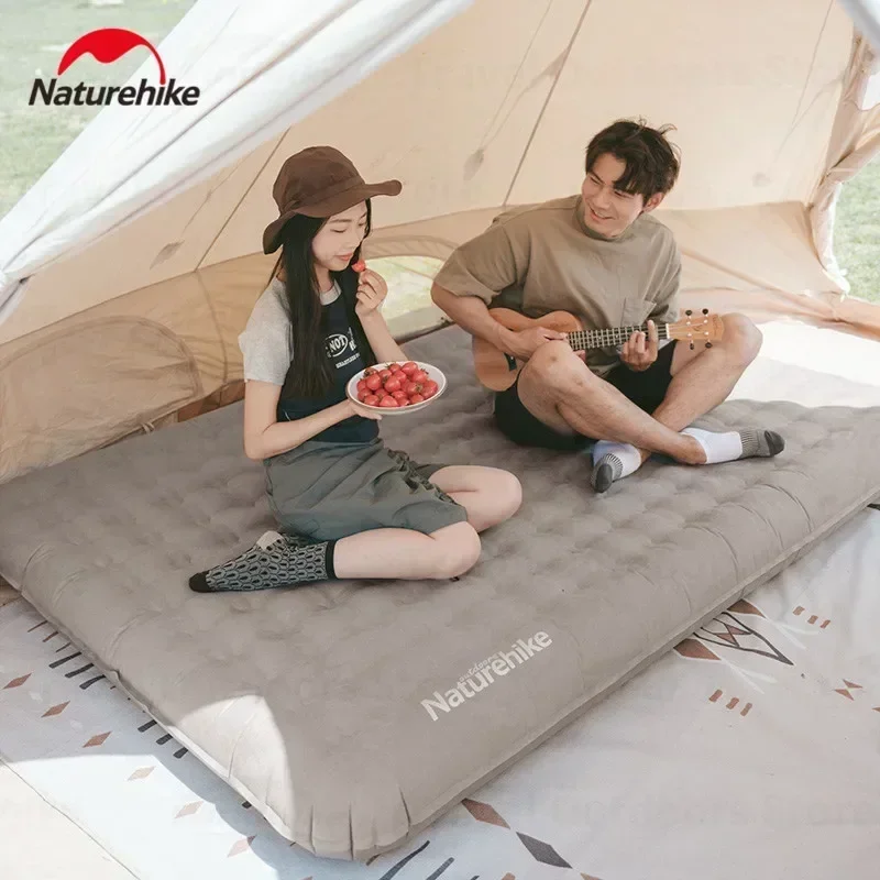 Imagem -03 - Naturehike Tapete Inflável Tpu 16cm Colchão de ar Duplo Reforçado Ultraleve Barraca de Acampamento Almofada de Dormir para Caminhadas Viagens Piquenique