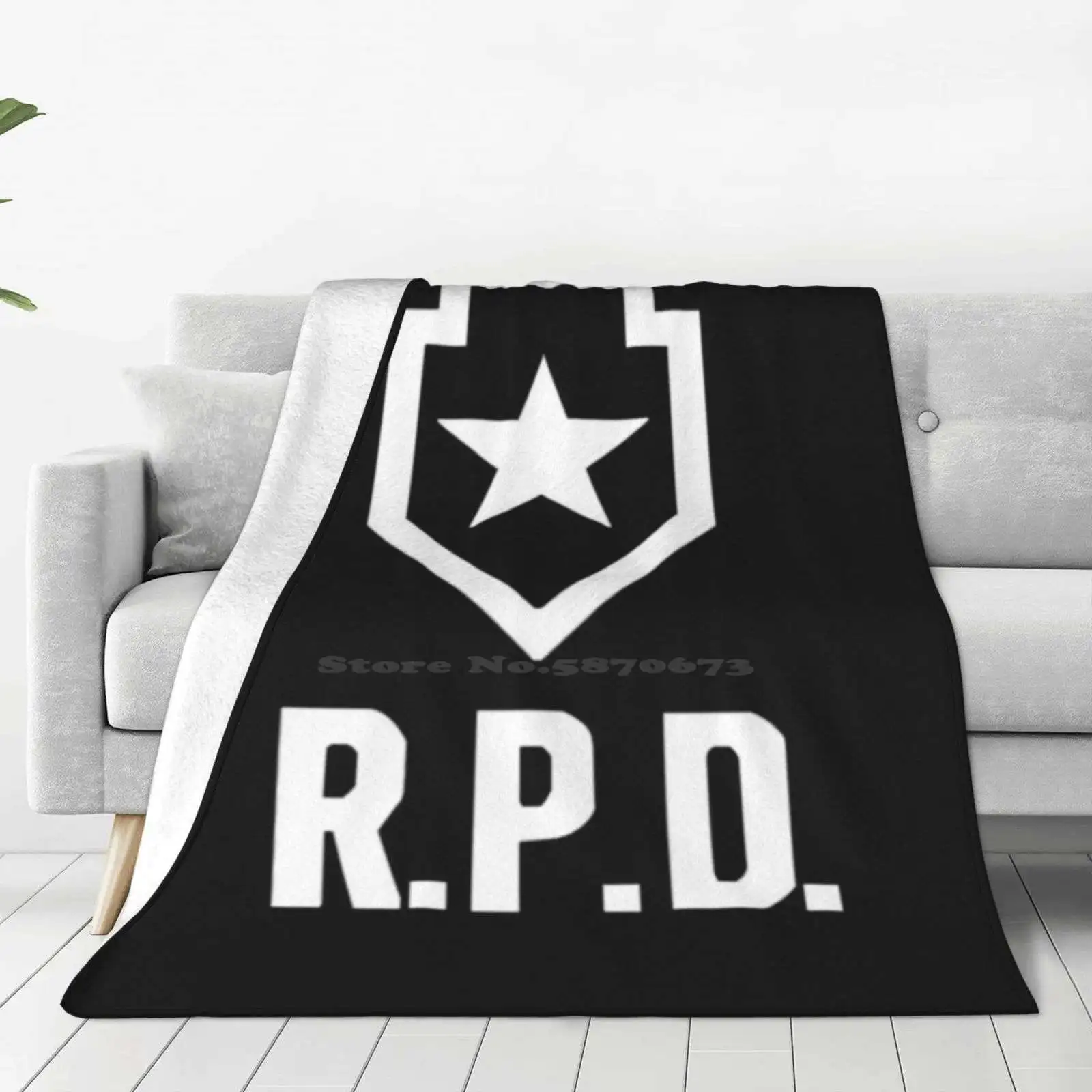 2 : Remake Rpd Logo Creative Design Light Thin Soft Flannel Blanket Reimagined Rpd Logo 2 Police Leon Claire Zombie Biohazard