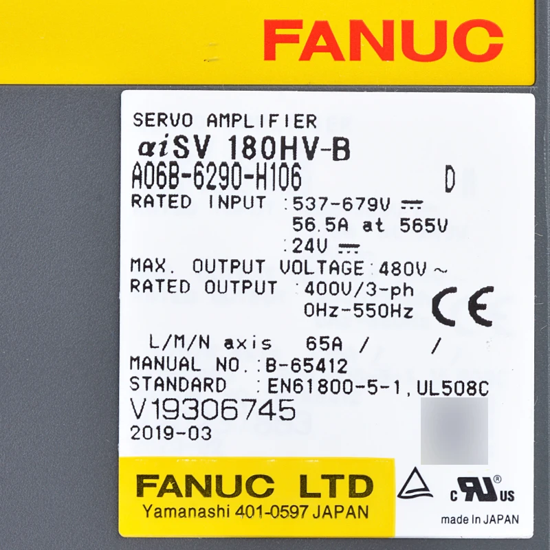 Numerical control parts amplifier module servo driver A06B-6290-H106 RU