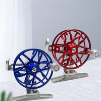 New All-Metal Fishing Reel Portable Super Light Ice Fishing Spinning Wheel Live Fish Buckle Winter Outdoor Tackle Accessories