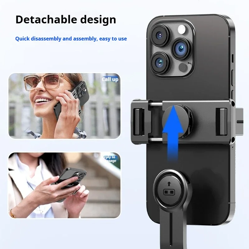 Super Mini Selfie Stick Portable Phone Holder Integrated Design Extendable Wireless Bluetooth Remote For Live Broadcast TikToke