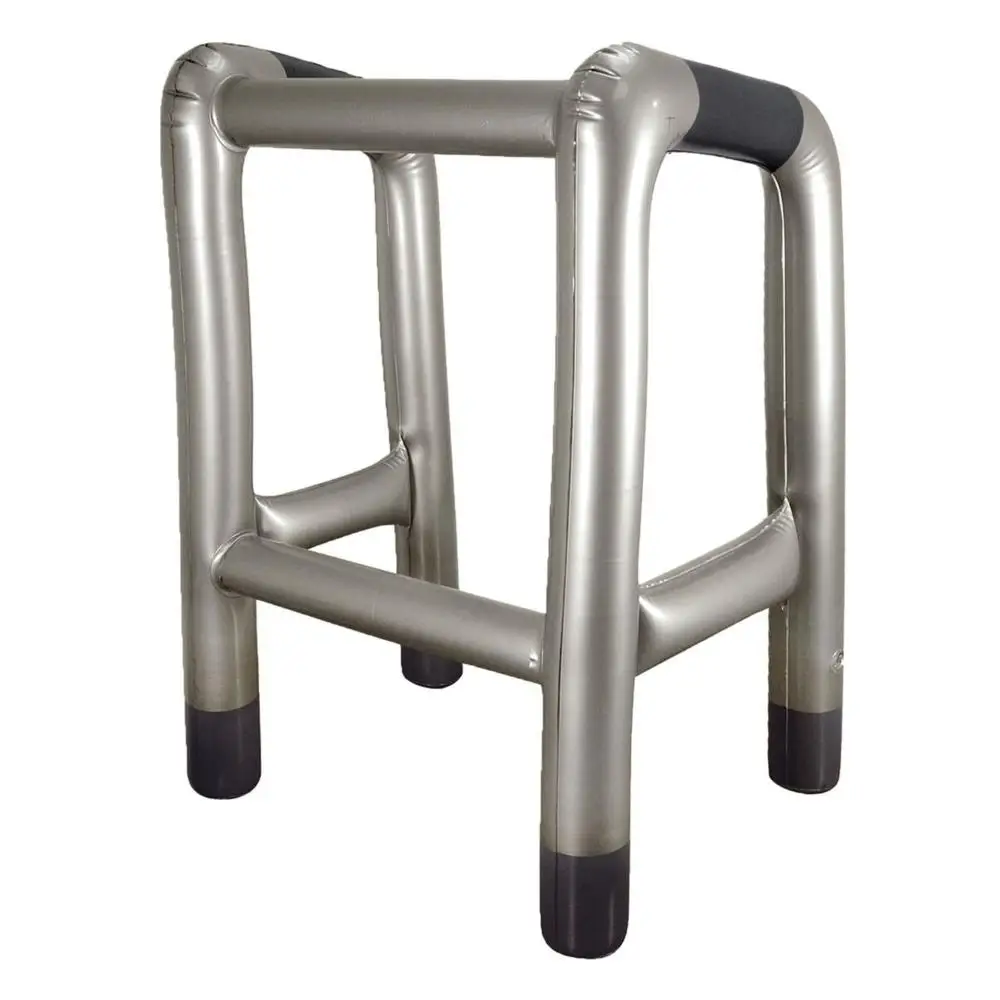 2Pcs Inflatable Zimmer Frame Walking Stick Dress Up Funny Novelty Costume Party Blow Up Prop Toy Accessory Inflatable Toys