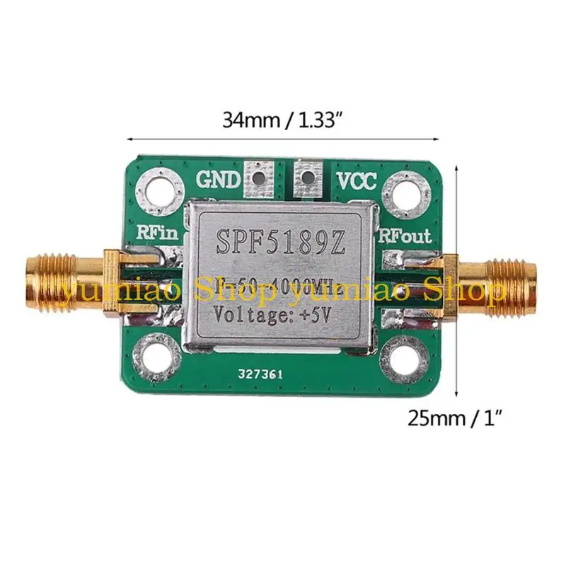 587B 50-4000MHz RF amplificador, Módulo amplificador potência sinal banda larga RF VHF UHF