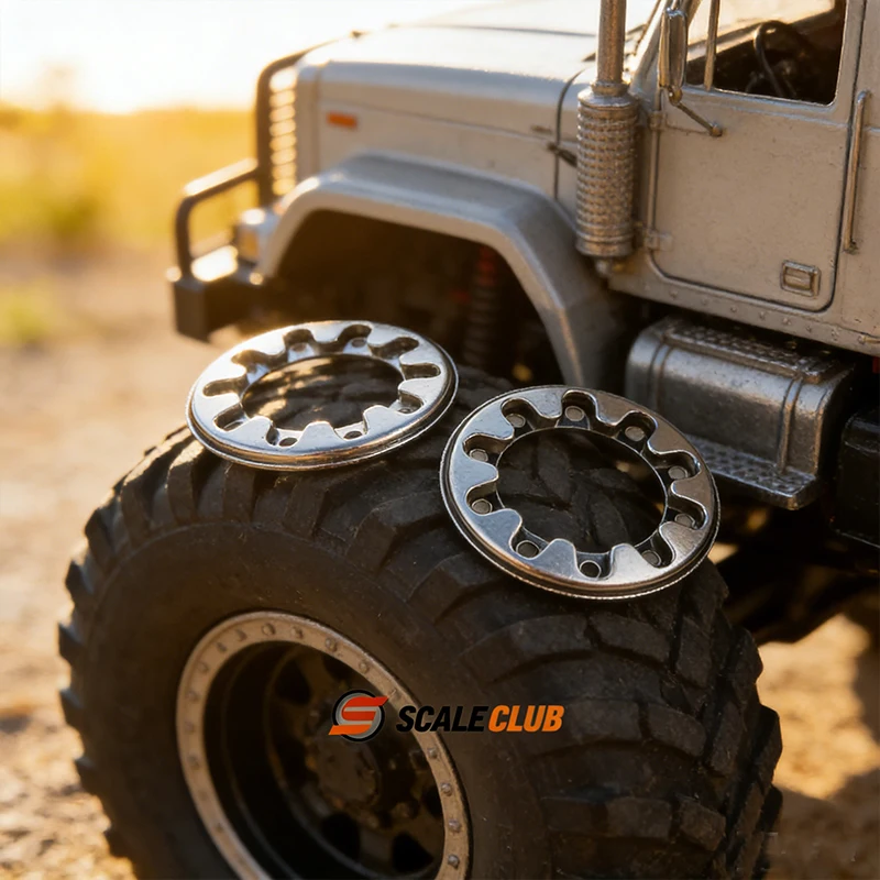 

Scaleclub 1/14 Truck Tractor Mud Head Hub Retainer Cover Plum Blossom Power Shaft Head
