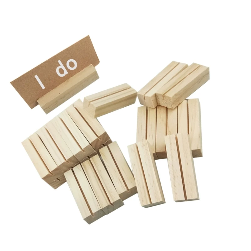 이름 메모 카드 홀더 사진 디스플레이 스탠드 10개 빈 메모 카드