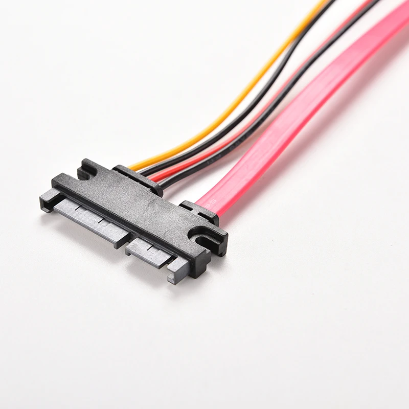 1Pc High Quality 12 Inch Male to Female 7+15 Pin SATA Data HDD Power Combo Extend Extension Cable