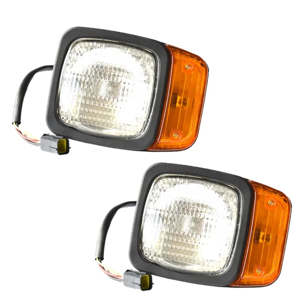 2 szt. Przednie światła wózka widłowego 12V lampa wózka widłowego Turn Signal reflektor halogenowy ciężarówka światło robocze oświetlenie