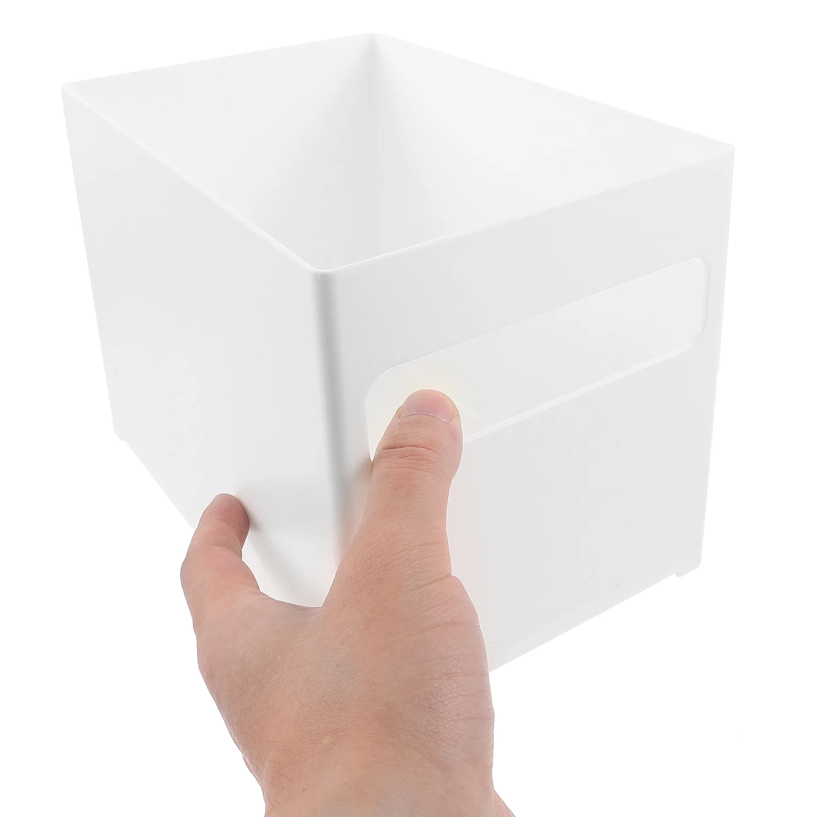 

1pc Corner Countertop Storage Box Plastic Kitchen Cabinet Organizer Bin For Pantry Food Sundries Household Organization