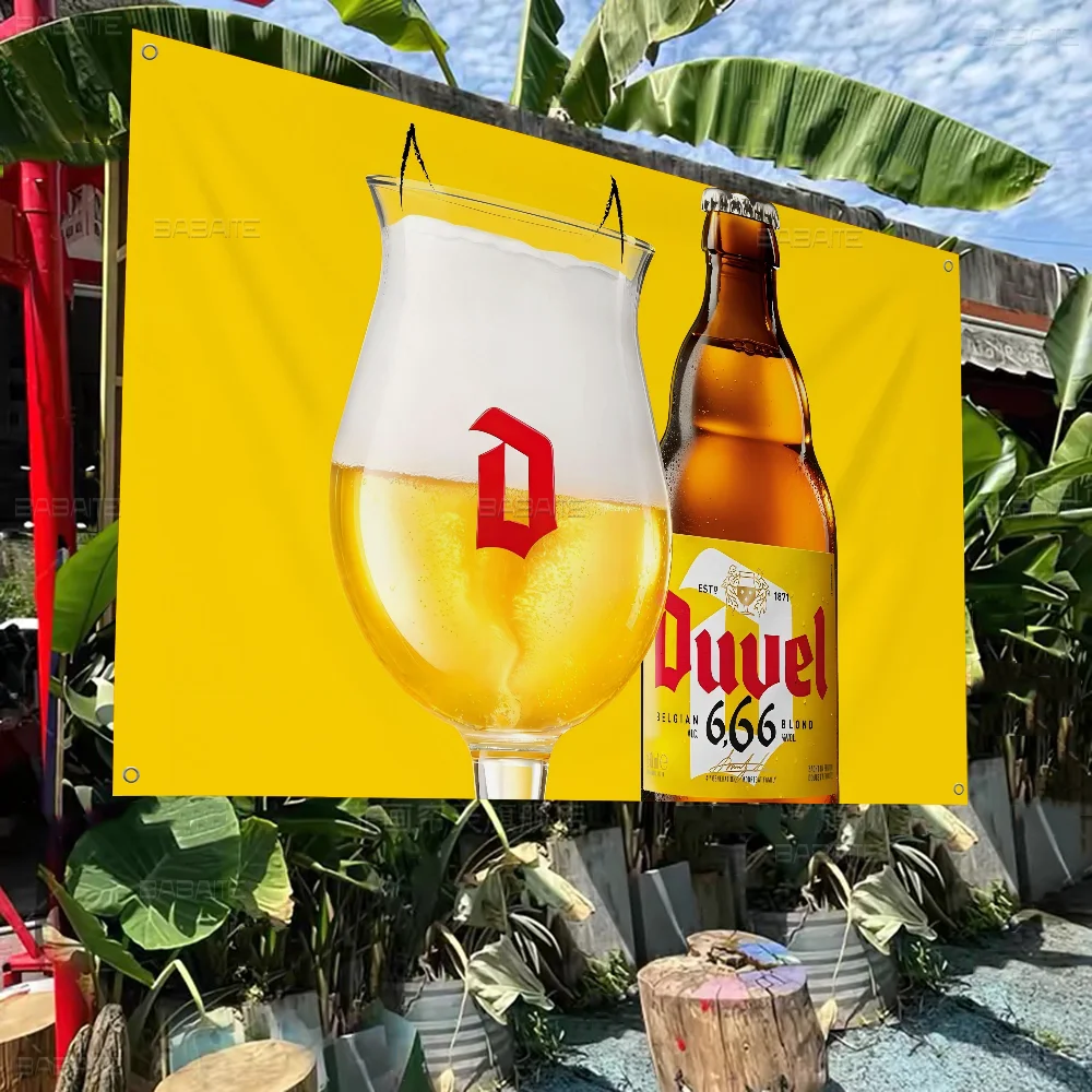 Duvel Beer Banner INS Style Outdoor Party Decoration Atmosphere Flag