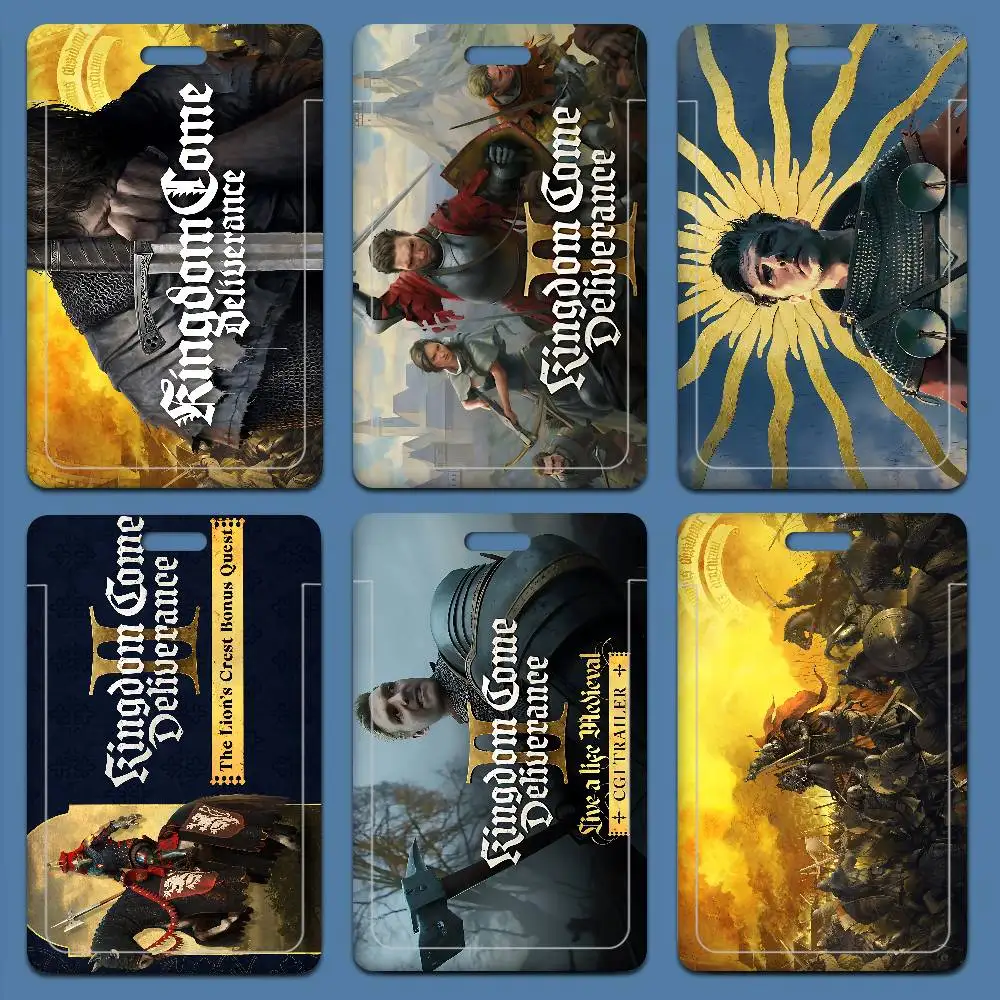 

Карта доступа RPG Game K-Kingdom C-Come D-Deliverance с ремешком, держателем для ID-карты, чехлом-кошельком для рабочих пропусков, удостоверений личности и кредитных карт