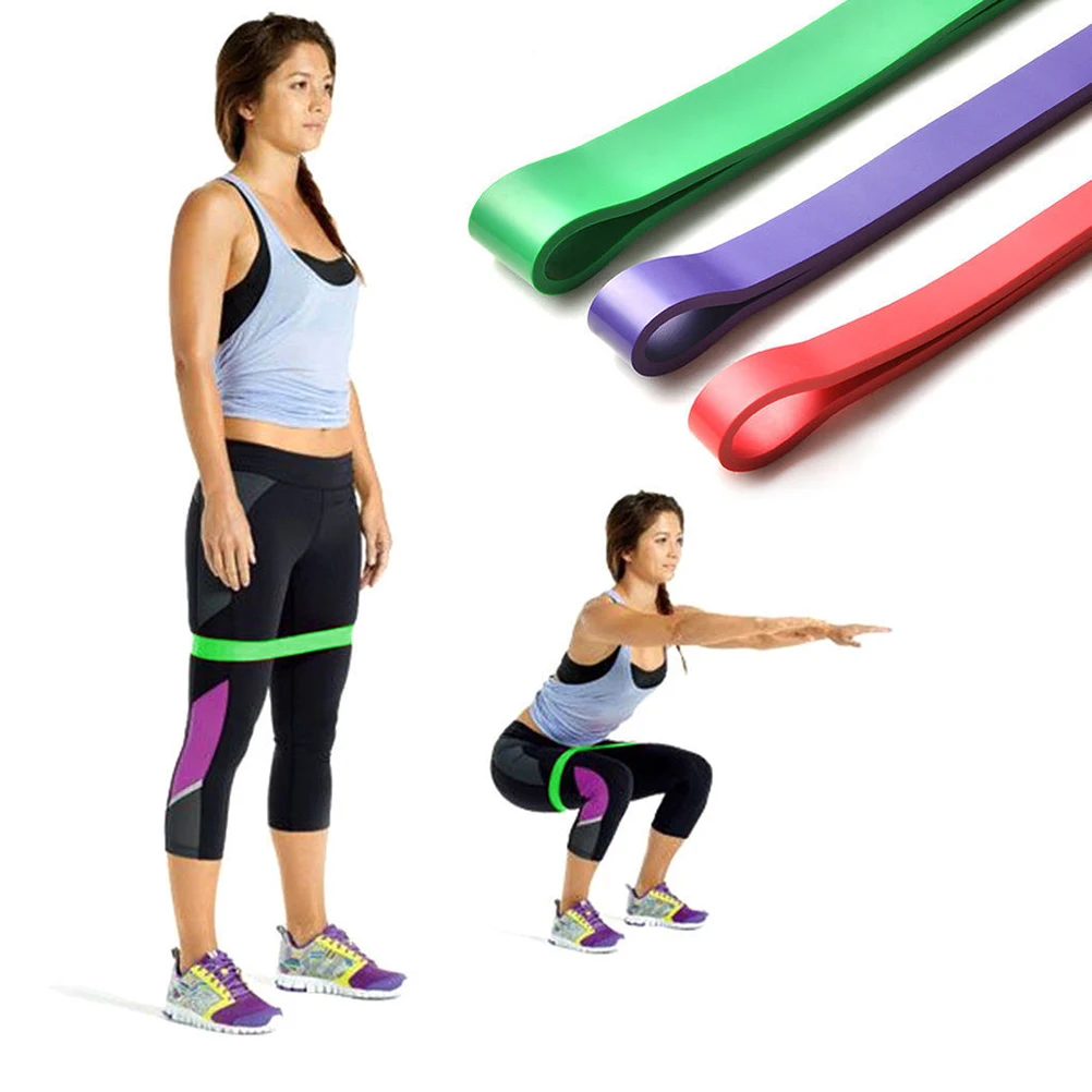 

Yoga Circle Resistance Bands Stretchy Latex Exercise Bands for Legs Home Training Durable Lightweight