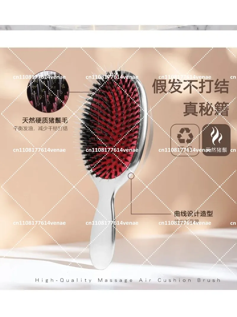 Air Cushion Comb with Steel Needle Scalp Massage, Anti-Static Detangling Hairbrush for Women Men