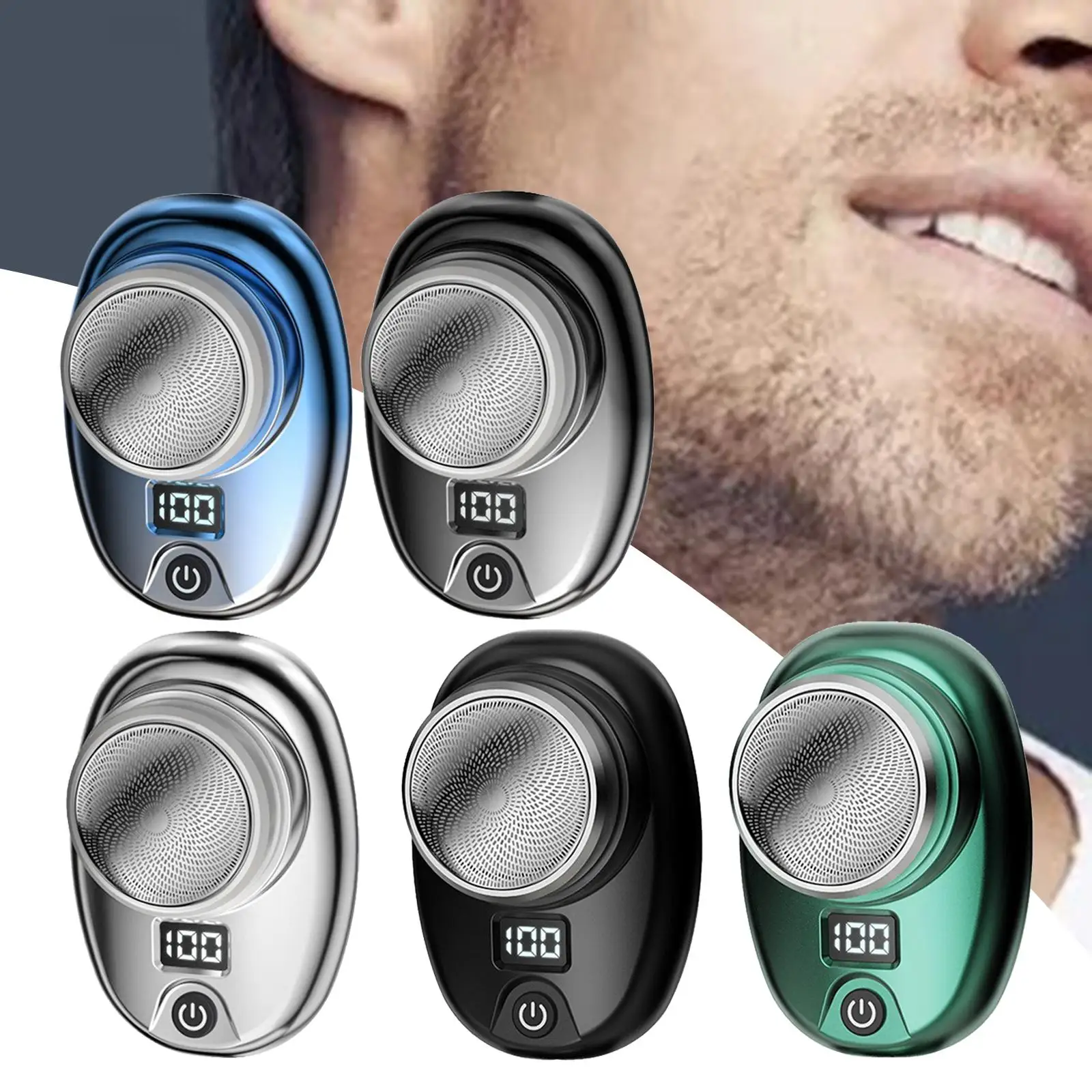 

Electric Precision Trimmer Pocket Size Small Lightweight USB Charging Mini Shaver for Nose Hair Office Mustache Legs Home