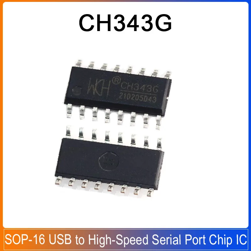 

1/5/20PCS CH343G SOP-16 CH343 USB to High-Speed Serial Port Chip IC