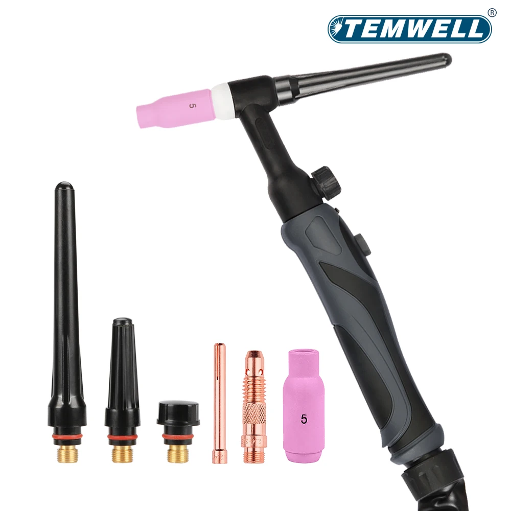 WP26 WP26FV TIG Welding Torch 200A Argon arc welding gun WP-26 wp-26fv 3m Argon arc welding gun European interface