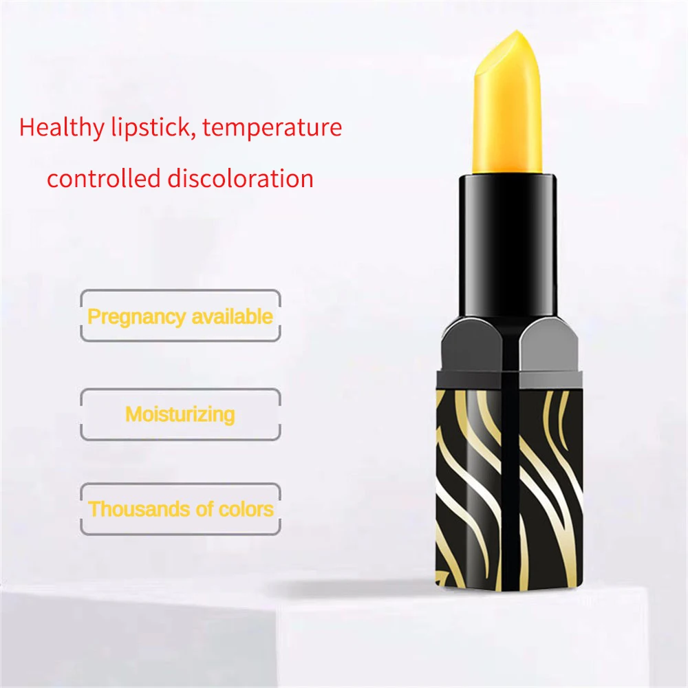 Lápiz labial que cambia de Color, bálsamo labial no irritante antigrietas, productos de belleza, tinte labial rojo, reparación de sequedad, Color suave