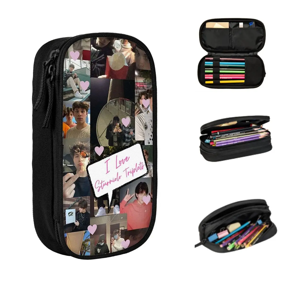 Sturniolo Triplets Leuke Collage Etuis Grote Opslag Pen Zakken Pen Box Potlood Etui Voor Jongens Meisjes Briefpapier School Kantoor