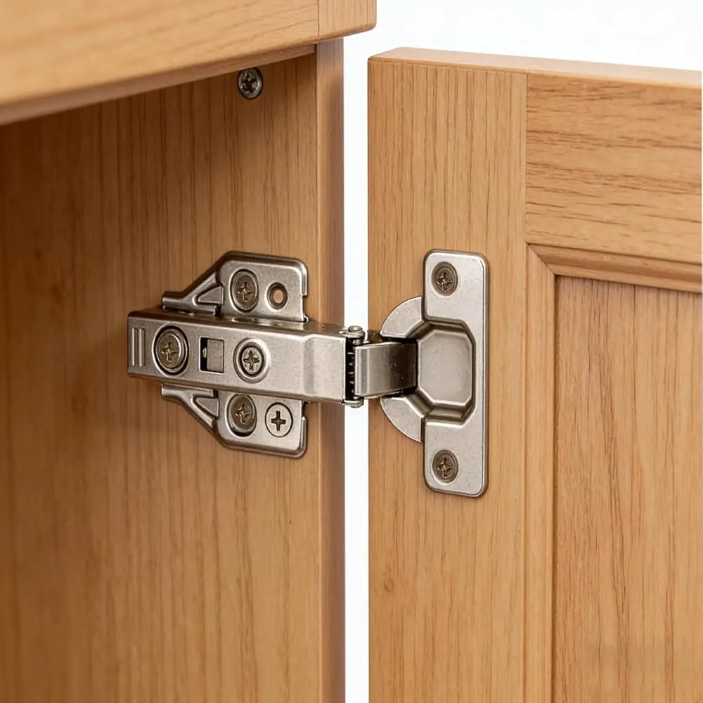 

2 шт. полностью закрытых бесшумных гидравлических петель для шкафов в американском стиле, 105 градусов, с плавным закрыванием