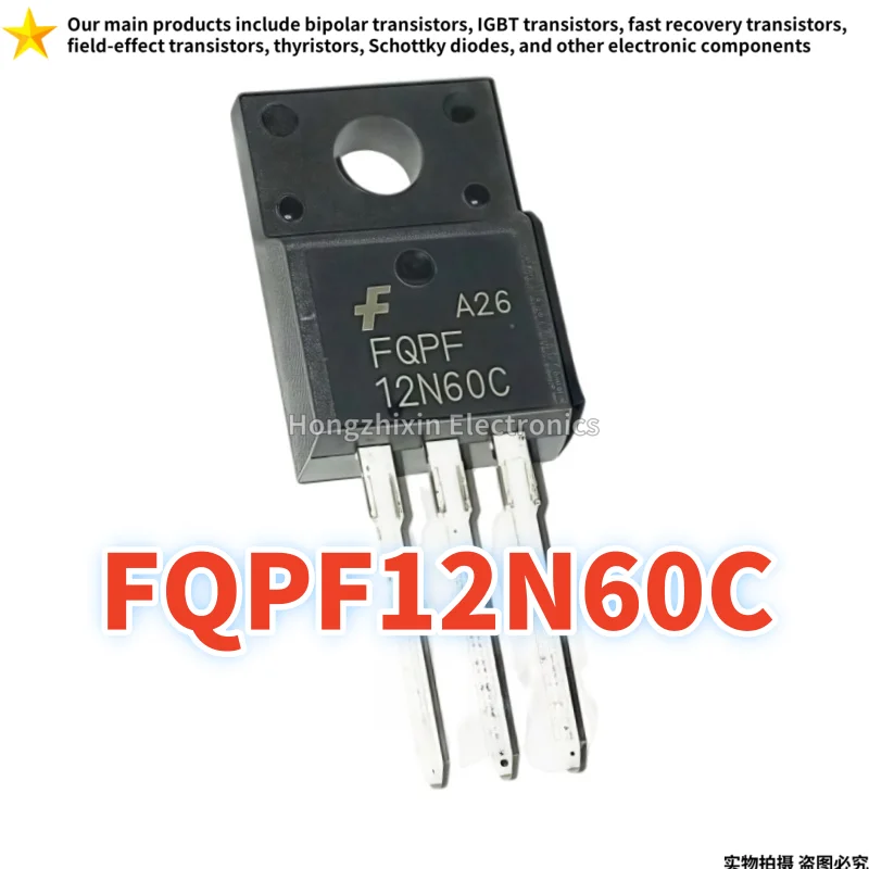 

FDPF12N60C 12N60C TO-220F MOSFET 10PCS Brand new quality