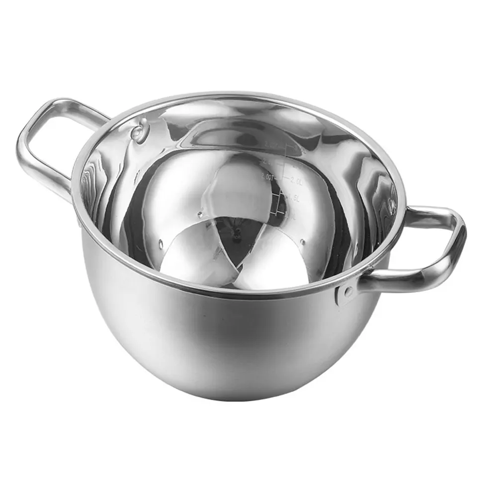 

1pc Multi-Functional Stainless Steel Hot Thicken Cooking Pot Anti-Scald Soup Stew Pan Household Restaurant Kitchenware Non-Stick