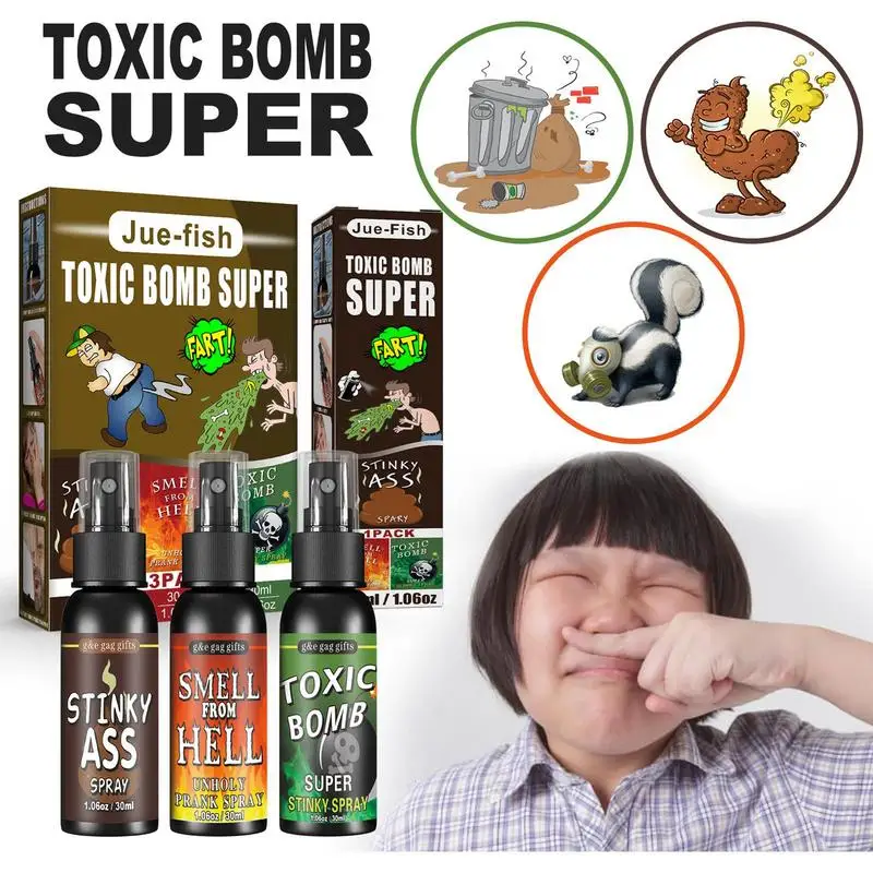 30ml Poop Spray creativo Liquid scoreggia Gag Prank Joke Spray divertente Halloween Toy starkbomb Extra Strong puzzolente Spray a Gas