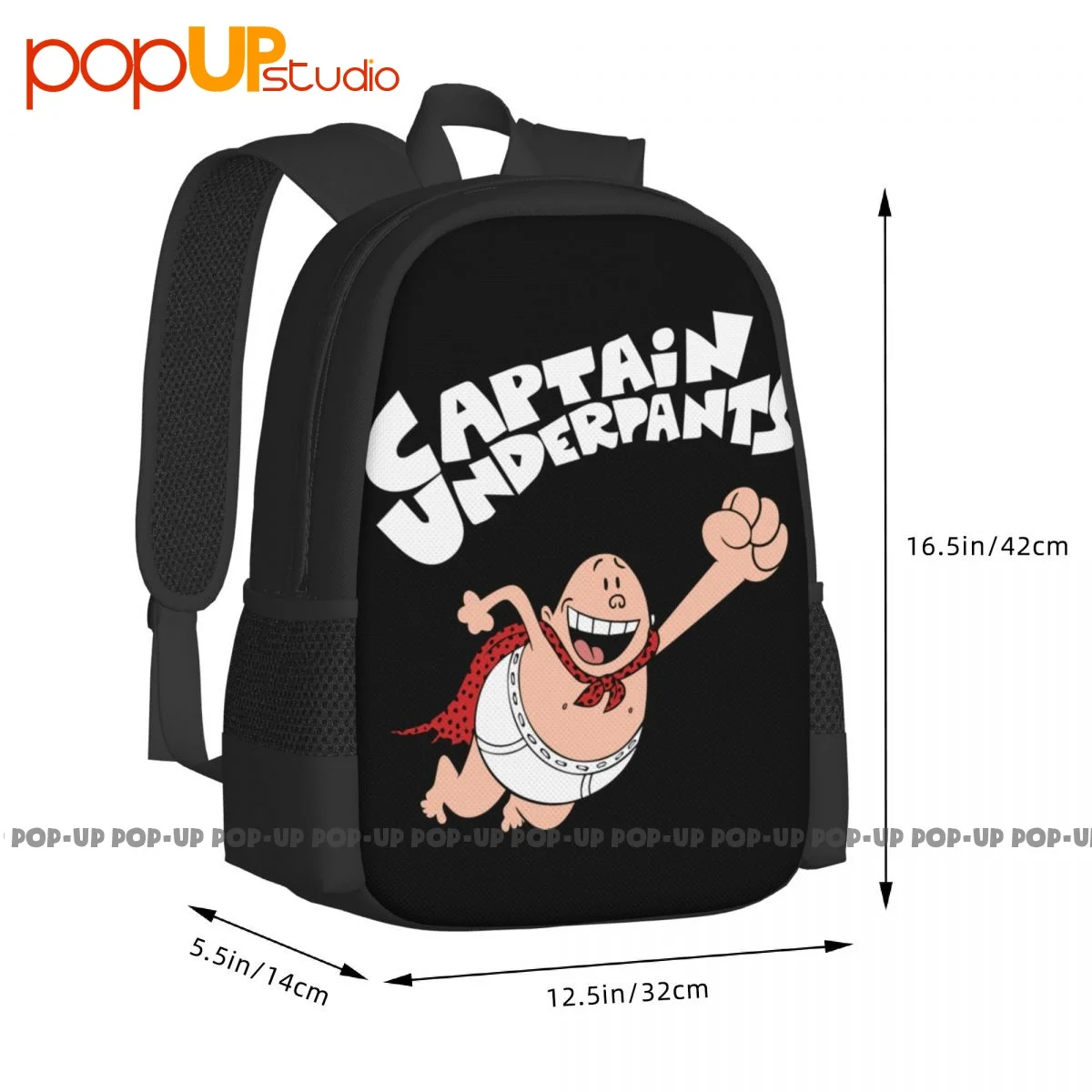 Captain Underpants-Books Dav Pilkey World Book Day Backpack Large Capacity School Schoolbag Personalised Multi-function