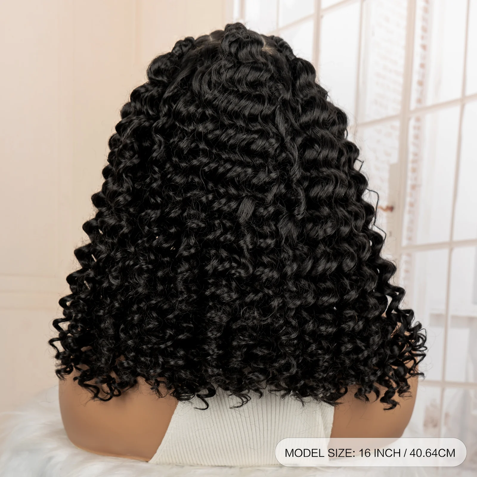 الاصطناعية بوب مجعد الشعر المستعار مع الضفائر 13x6 كامل الدانتيل أمامي 16 بوصة الأفرو مجعد كورنو صندوق شعر مستعار مضفر للنساء السود
