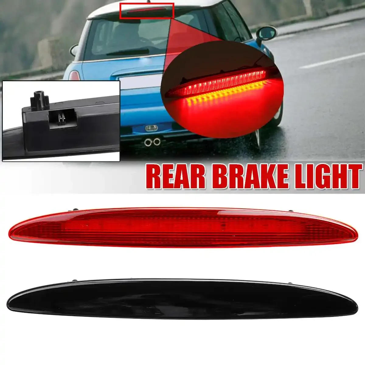 LED 12V Third Brake Light High Mount Signal Lamp for BMW MINI Cooper R50 R53 1st First Gen 2001 2002 2003 2004 2005 2006