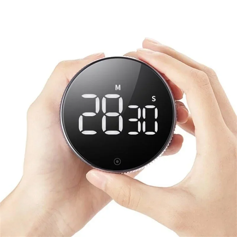 LED Digital Kitchen Timer For Cooking Shower Magnetic Electronic Digital Timer Smart Timer Mechanical Remind Alarm Kitchen Tool