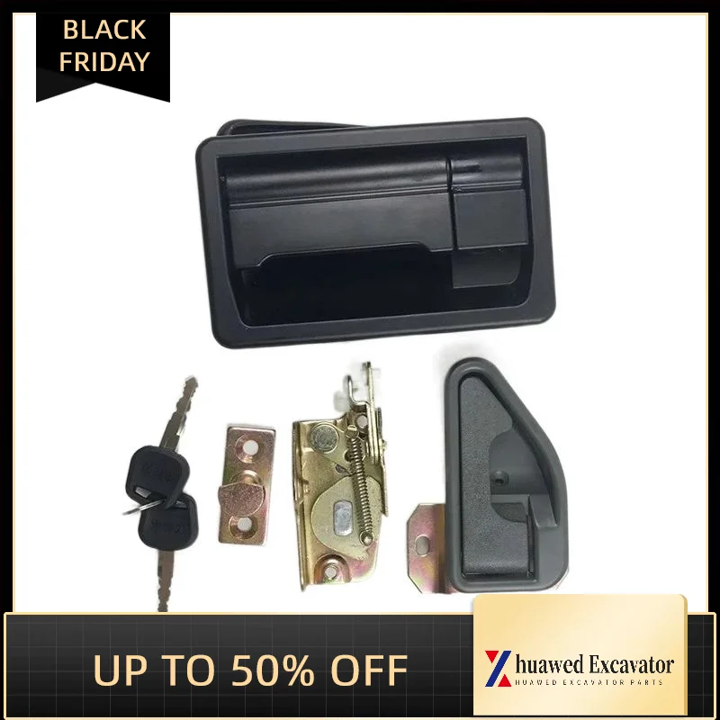 

For Yuchai Yc35/50/60-6-7-8 Cab Door Lock Assembly Lock Block External Handle Lock Buckle Excavator Accessories