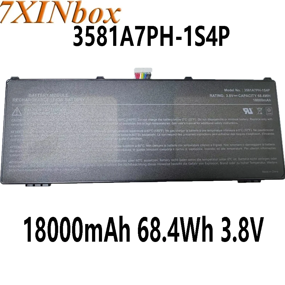 7XINbox 3581A7PH-1S4P 3.8V 68.4Wh 18000mAh Battery for Autel Diagnostic Scan