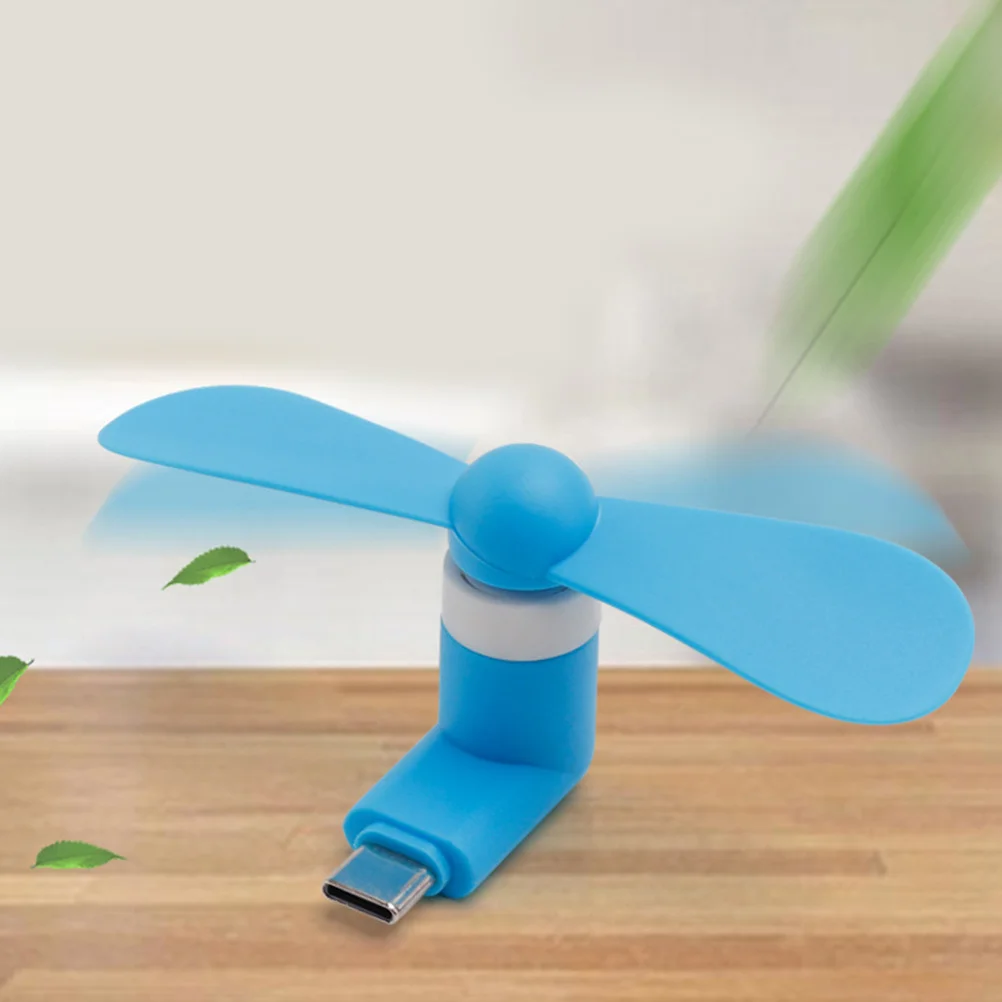 

6pcs Mobile Power Mini Type-C Usb Fan Portable Lightweight Cooling For Travel Bus Subway Smartphone Use Dual Function Personal