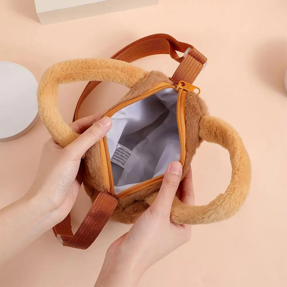 Fashion Cartoon Plush Bag Anime Peripheral Products Capybara Crossbody Bag Cute Plush Doll Bag for Kids Gift