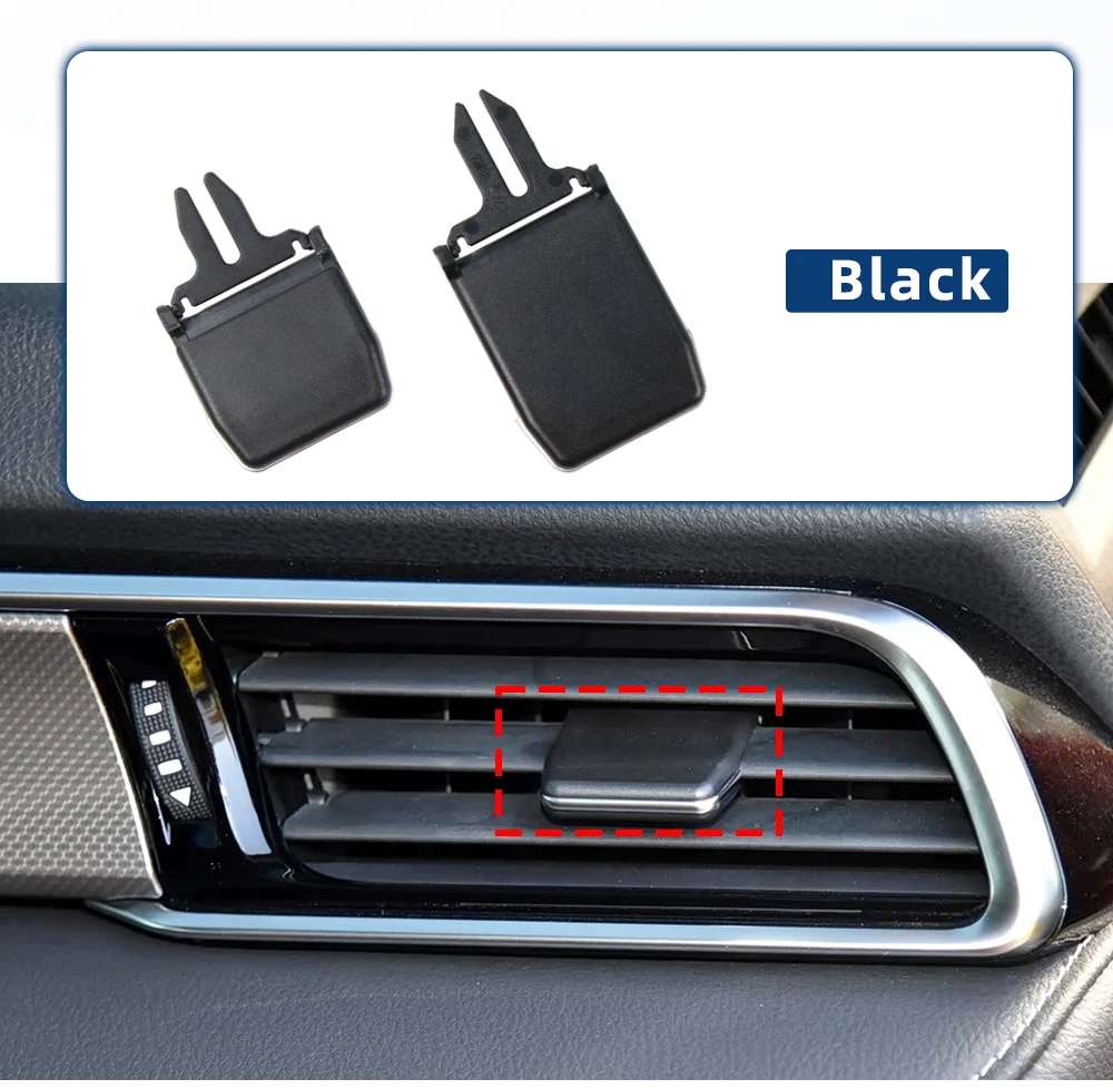 Armaturenbrett-Set zur Reparatur der Lüftungsschlitze mit Schieberegler und Clip für Toyota Camry XV70 2018–2023, Ersatzteile zur Einstellung der Luftauslässe. – Detail 2