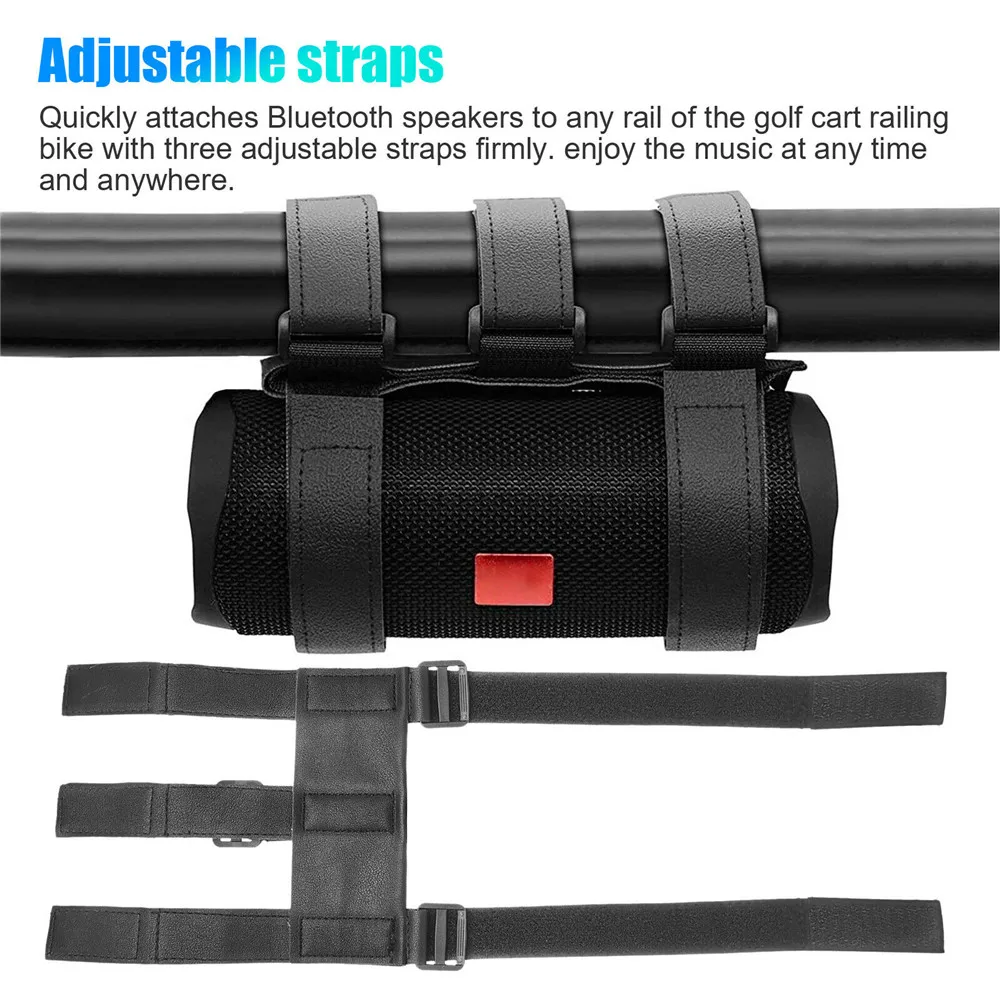 Portable Bicycle Speaker Fixed Strap Speaker Mount MTB Road Bike Bottle Cage Golf Cart Speaker Bicycle Bottle Holder