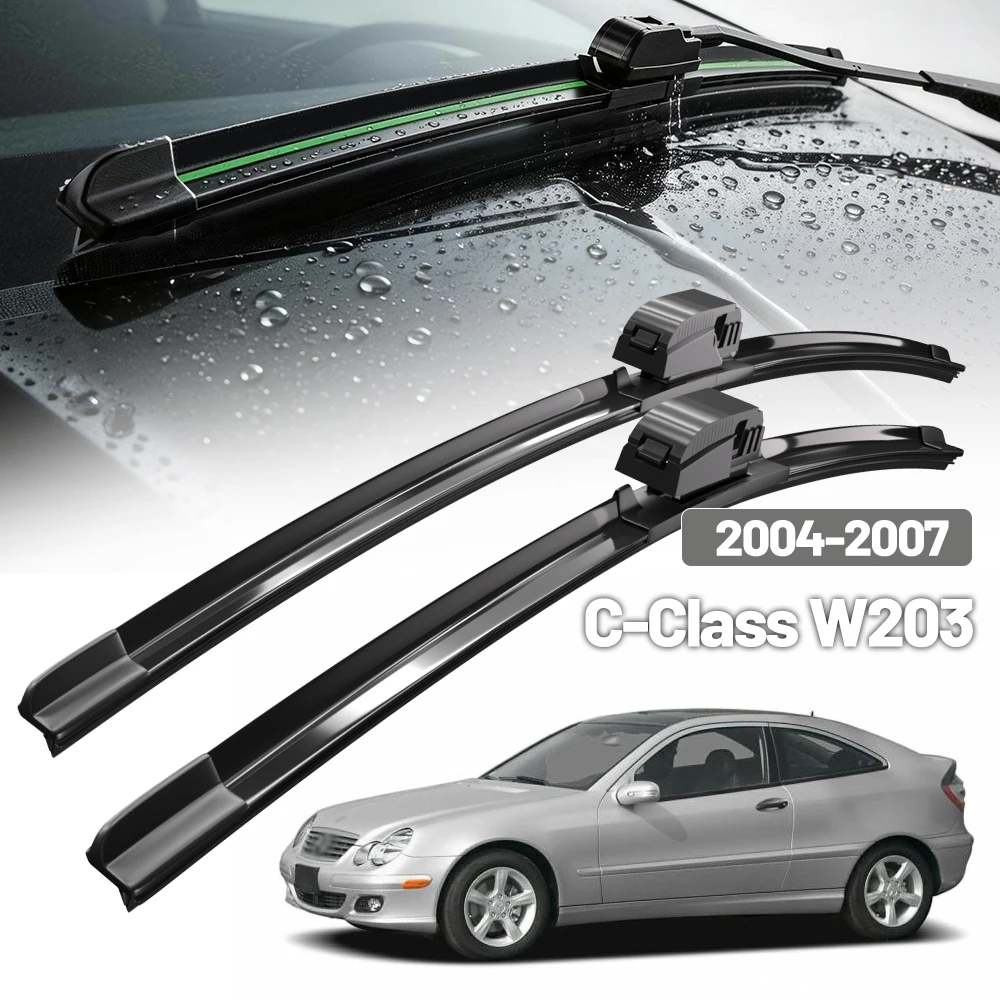 Für Mercedes-Benz C W203 2004-2007 2005 2006 Scheibenwischer Vordere Wischerblätter Windschutzscheibe Fensterbürste 22"+22"