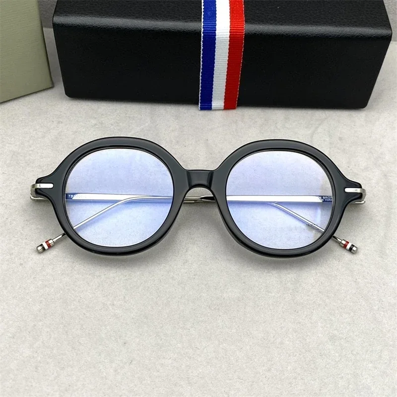 

Women Men's Eyeglasses frames Acetate Titanium Thom Brand TBX000 Optical Prescription Glasses Men Optical Lenses For Female