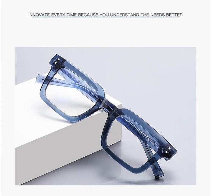 Blauer Rahmen, Lichtblocker, Computer-Kurzsichtigkeitsbrille für Damen, TR90, Myopie, photochrome Brille – 0,5 – 0,75 bis -6,0 – Detail 2